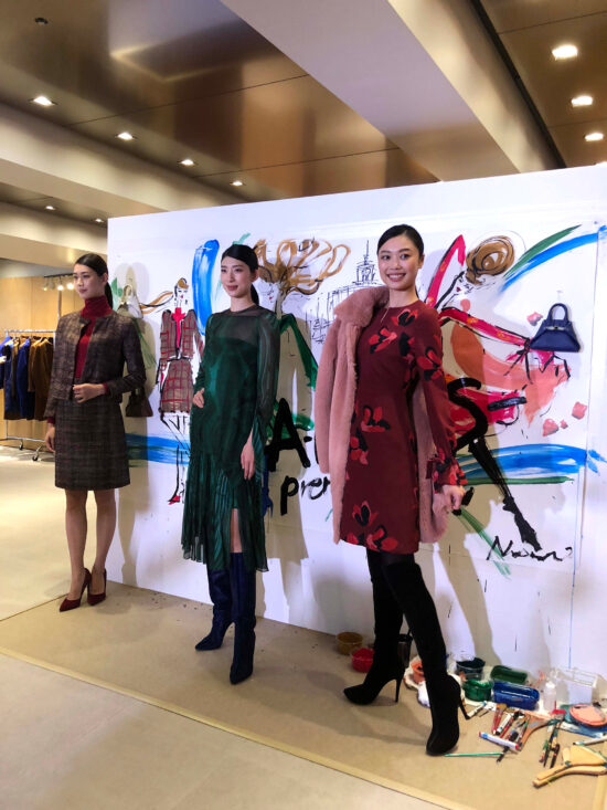 『AKRIS』、ライブペイント、銀座和光