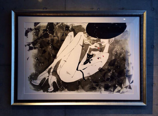 『RUBY&ONYX』、三浦加納子×伊藤ナツキ コラボアート、ネイルサロン店内装飾